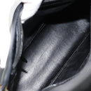 GUCCI Bamboo Shoulder Bag Leather Black Gold 001 3008 Auth 182382-16