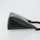 GUCCI Bamboo Shoulder Bag Leather Black Gold 001 3008 Auth 182382-4
