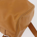 GUCCI Backpack Leather Beige Gold 003 58 0008 Auth 182383-14