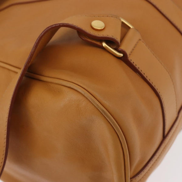 GUCCI Backpack Leather Beige Gold 003 58 0008 Auth 182383