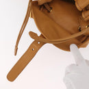 GUCCI Backpack Leather Beige Gold 003 58 0008 Auth 182383-10