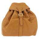 GUCCI Backpack Leather Beige Gold 003 58 0008 Auth 182383-13