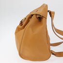 GUCCI Backpack Leather Beige Gold 003 58 0008 Auth 182383-3
