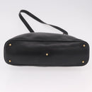 GUCCI Bamboo Hand Bag Leather 2way Black Gold 000 3780 0289 Auth 182386-11