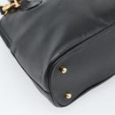 GUCCI Bamboo Handtasche Leder 2-Wege Schwarz Gold 000 122 0290 Auth 182387-15