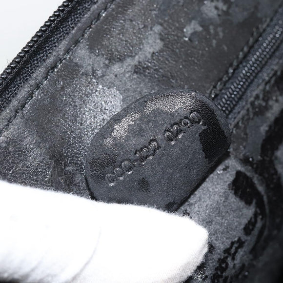 GUCCI Bamboo Handtasche Leder 2-Wege Schwarz Gold 000 122 0290 Auth 182387