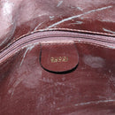 GUCCI Bamboo Hand Bag Leather 2way Black Gold 001 2113 1638 Auth 182388-16