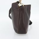 GUCCI Bamboo Hand Bag Leather 2way Black Gold 001 2113 1638 Auth 182388-5