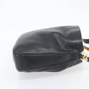 GUCCI Bamboe Handtas Leer 2way Zwart Goud 001 1577 1781 Auth 182389-4