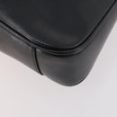 GUCCI Bamboo Hand Bag Leather 2way Black Gold 001 1705 1638 Auth 182390-14
