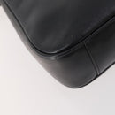 GUCCI Bamboo Hand Bag Leather 2way Black Gold 001 1705 1638 Auth 182390-15