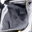GUCCI Tote Bag Patent leather Black Gold Auth 182391-11