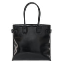 GUCCI Tote Bag Patent leather Black Gold Auth 182391-2