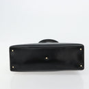 GUCCI Tote Bag Patent leather Black Gold Auth 182391-5