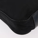 GUCCI Bamboo Hand Bag Nylon 2way Black Silver 001 1998 1577 Auth 182393-12