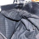 GUCCI Bamboo Hand Bag Nylon 2way Black Silver 001 1998 1577 Auth 182393-19