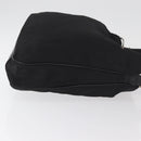 GUCCI Bamboo Hand Bag Nylon 2way Black Silver 001 1998 1577 Auth 182393-4