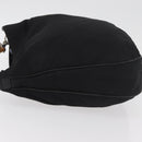 GUCCI Bamboo Hand Bag Nylon 2way Black Silver 001 1998 1577 Auth 182393-5