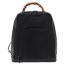 GUCCI Bamboo Shoulder Bag Patent Black Silver 003 2058 0059 5 Auth 182394-2