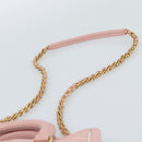 PRADA Hand Bag Safiano leather 2way Pink Gold Auth 182396-15
