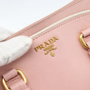 PRADA Hand Bag Safiano leather 2way Pink Gold Auth 182396-20