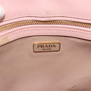 PRADA Hand Bag Safiano leather 2way Pink Gold Auth 182396-21