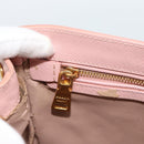 PRADA Hand Bag Safiano leather 2way Pink Gold Auth 182396-24