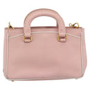 PRADA Hand Bag Safiano leather 2way Pink Gold Auth 182396-2