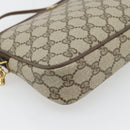 GUCCI GG Supreme Shoulder Bag PVC Beige Gold 97 02 068 Auth 182397-11