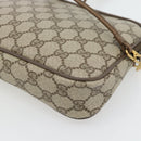 GUCCI GG Supreme Shoulder Bag PVC Beige Gold 97 02 068 Auth 182397-12
