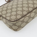GUCCI GG Supreme Shoulder Bag PVC Beige Gold 97 02 068 Auth 182397-13