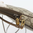 GUCCI GG Supreme Shoulder Bag PVC Beige Gold 97 02 068 Auth 182397-14