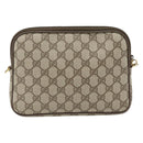 GUCCI GG Supreme Shoulder Bag PVC Beige Gold 97 02 068 Auth 182397-3