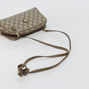 GUCCI GG Plus Supreme Shoulder Bag PVC Beige Gold Auth 182399-7