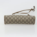 GUCCI GG Plus Supreme Shoulder Bag PVC Beige Gold Auth 182399-9