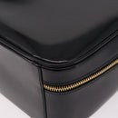 GUCCI Bamboo Vanity Hand Bag Patent leather 2way Black Gold Auth 182401-13