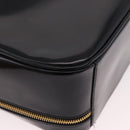 GUCCI Bamboo Vanity Hand Bag Patent leather 2way Black Gold Auth 182401-14