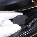 GUCCI Bamboo Vanity Hand Bag Patent leather 2way Black Gold Auth 182401-23