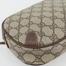 GUCCI GG Supreme Web Sherry Line Bag PVC Beige Gold 156 02 066 Auth 182402-16