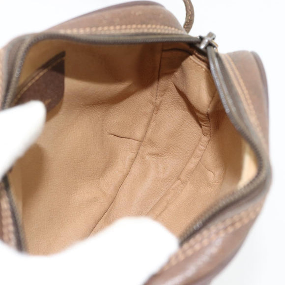 GUCCI GG Supreme Web Sherry Line Bag PVC Beige Gold 156 02 066 Auth 182402