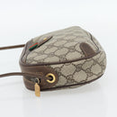 GUCCI GG Supreme Web Sherry Line Bag PVC Beige Gold 156 02 066 Auth 182402-3