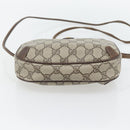 GUCCI GG Supreme Web Sherry Line Bag PVC Beige Gold 156 02 066 Auth 182402-5