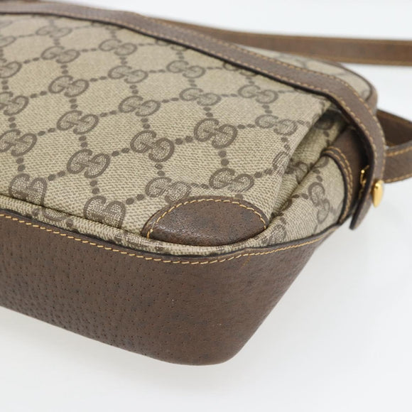 GUCCI GG Supreme Shoulder Bag PVC Beige Gold 007 90 0017 Auth 182403