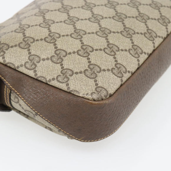 GUCCI GG Supreme Shoulder Bag PVC Beige Gold 007 90 0017 Auth 182403