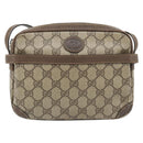 GUCCI GG Supreme Shoulder Bag PVC Beige Gold 007 90 0017 Auth 182403-2