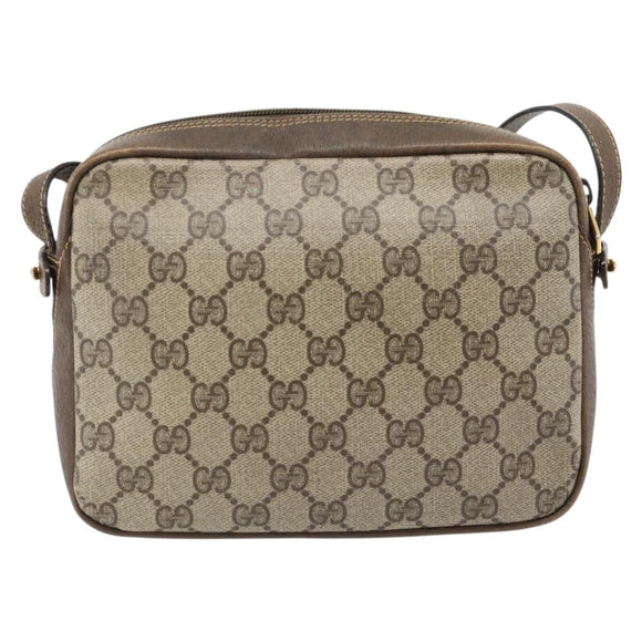 GUCCI GG Supreme Shoulder Bag PVC Beige Gold 007 90 0017 Auth 182403