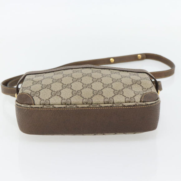 GUCCI GG Supreme Shoulder Bag PVC Beige Gold 007 90 0017 Auth 182403