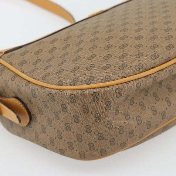 GUCCI Micro GG Supreme Shoulder Bag PVC Beige Gold 001 115 4001 Auth 182404