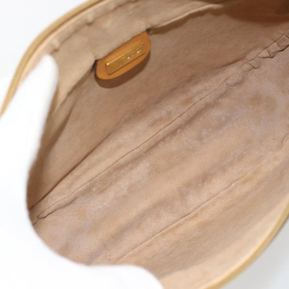 GUCCI Micro GG Supreme Shoulder Bag PVC Beige Gold 001 115 4001 Auth 182404