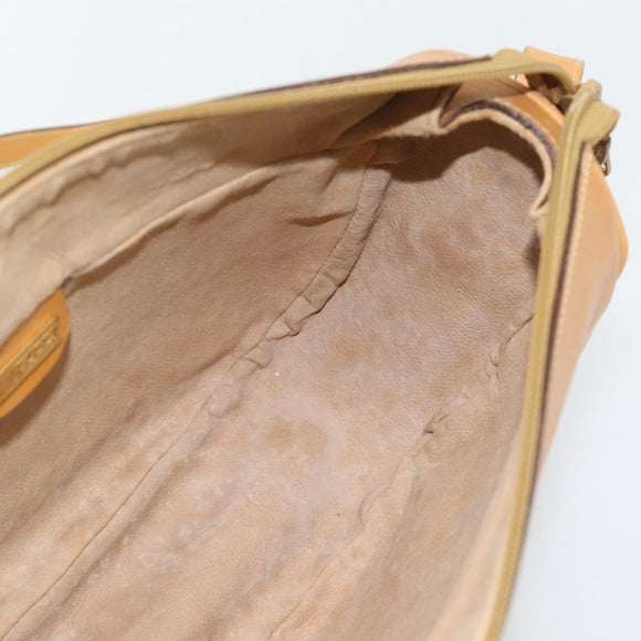 GUCCI Micro GG Supreme Shoulder Bag PVC Beige Gold 001 115 4001 Auth 182404